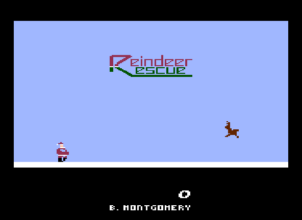 Reindeer Rescue Title Screen